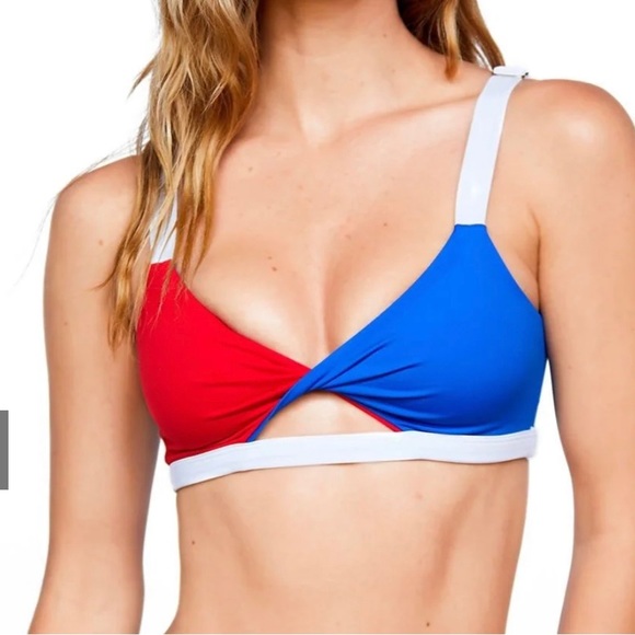 Salty Mermaid Swim Top Patriotic - Picture 1 of 6
